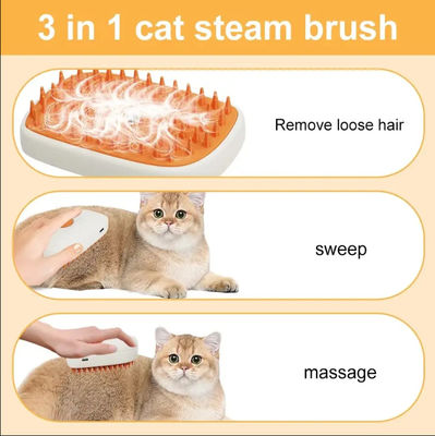 3in1 猫 蒸気 ブラシ 熱売り ペット メンテージ ウォーター スプレー 脱毛 ライト クリーニング